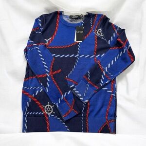 Lauren Ralph Lauren
Women's Rope-Print Cotton-Blend Sweater